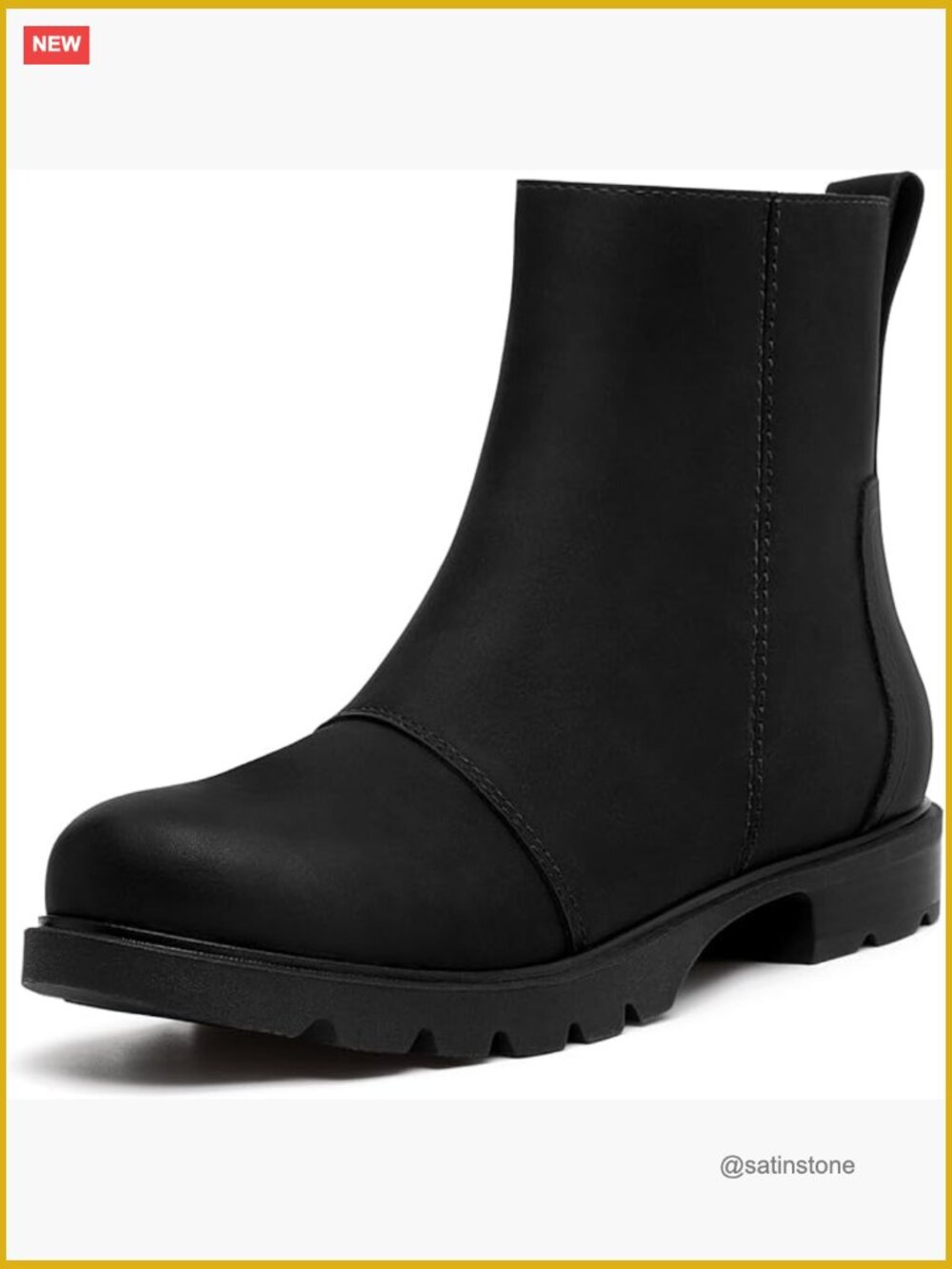 Women's Ankle Boots Comfortable Lug Sole Chunky Low Heel Zipper Short Booties